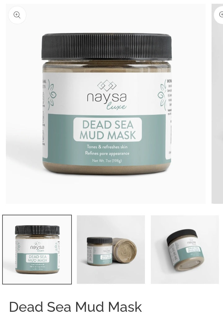 Dead Sea Mud Face Mask, Organic Cruelty-Free