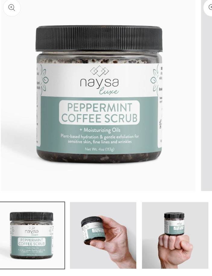Peppermint Coffee Body Scrub