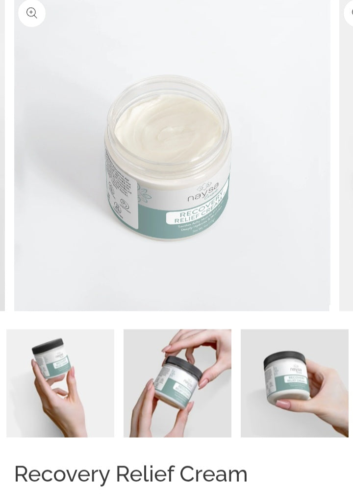 Recovery Relief Cream plus Pain Relief- Muscle