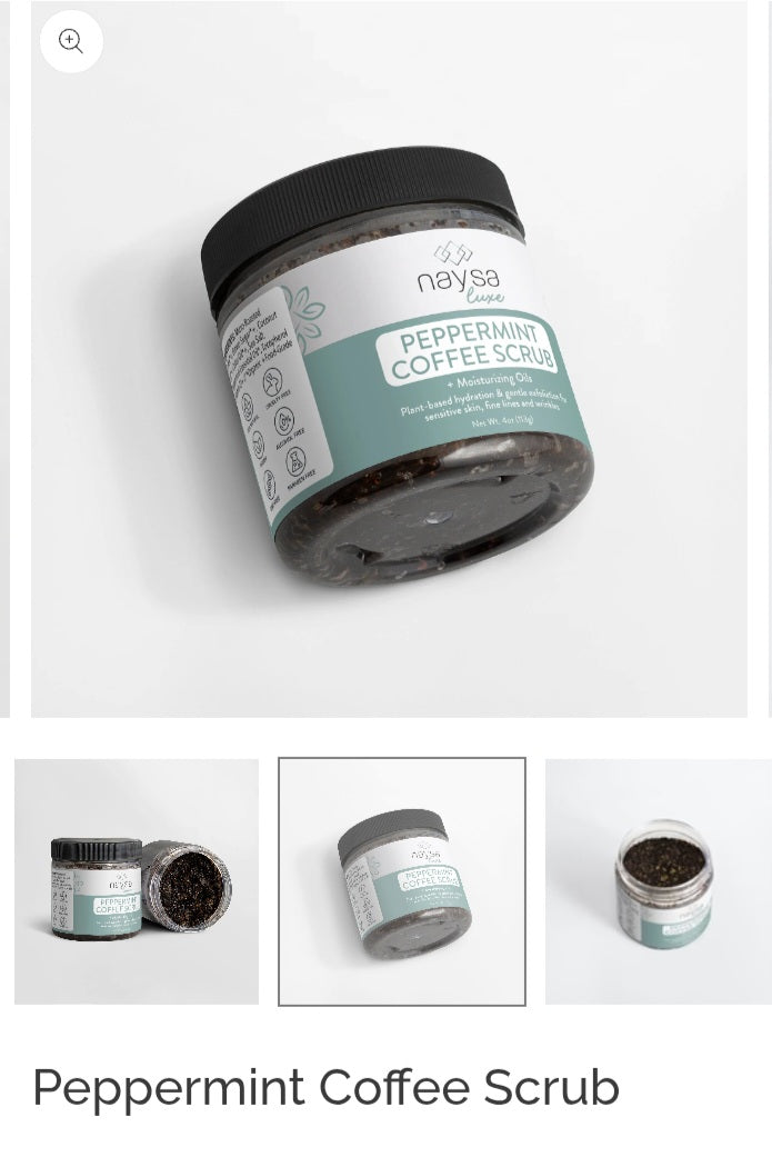 Peppermint Coffee Body Scrub